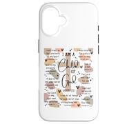 I Am A Child of Dio Bibbia Versi Religiosi Cristiani Regali Custodia per iPhone 16