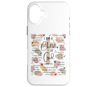 I Am A Child of Dio Bibbia Versi Religiosi Cristiani Regali Custodia per iPhone 16 Plus