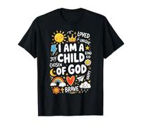I Am A Child of Dio Loved Unique Joy Brave Maglietta