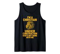 I Am A Christian Under Construction God's Not Done Lion Canotta