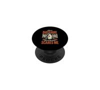 I Am A Daycare Provider Nothing Spaventes Me Halloween Ghost PopSockets PopGrip Adesivo