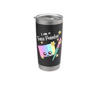 I Am A Face Painter Funny Kawaii Bicchiere termico in acciaio inox doppia parete