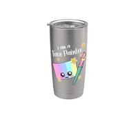 I Am A Face Painter Funny Kawaii Bicchiere termico in acciaio inox doppia parete