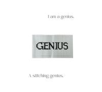 I Am a Genius - Soft Covered Grid Notebook