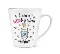 I Am A Gindependent Donna 341ml Latte Tazza - Divertente Gin Independent