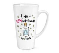 I Am A Gindependent Donna 483ml Grande Latte Tazza - Divertente Gin Independent