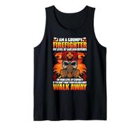 I Am A Grumpy Firefighter Fireman Proud Firefighters Lovers Canotta