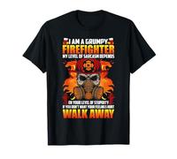 I Am A Grumpy Firefighter Fireman Proud Firefighters Lovers Maglietta
