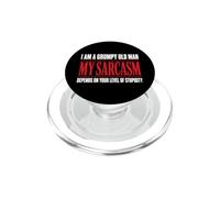 I Am A Grumpy Old Man Divertente Sarcasmo Papà Scherzi Nonno PopSockets PopGrip per MagSafe