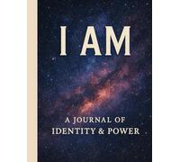 I AM: A Journal Of Identity & Power: / 8.5x11 Inch Notebook/ 2 Motivating Message Pages/ 118 Workbook Pages/ Glossy Cover/