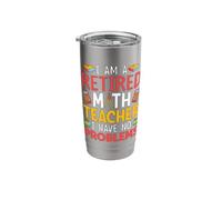 I Am A Retired Math Teacher I Have No Problems Bicchiere termico in acciaio inox doppia parete