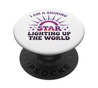 I Am A Shining Star Illumina Il Mondo PopSockets PopGrip Adesivo