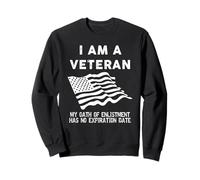 I am A Veteran My Oath Has No Expiration Men's Veteran Felpa