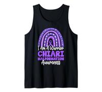 I Am a Warrior Viola Boho Rainbow Chiari Malformazione Canotta