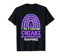 I Am a Warrior Viola Boho Rainbow Chiari Malformazione Maglietta