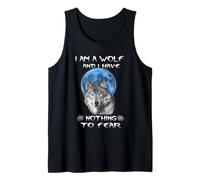 I Am A Wolf And I Have Noting To Fear Funny Wolves Lovers Canotta