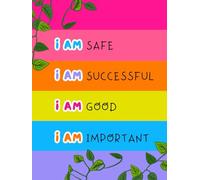 I AM Affirmation Encouraging Colorful Lined Journal Notebook - 110 Pages for Writing, Ideal for Women, Men, and Teens: Perfect for School, Office, or Personal Use