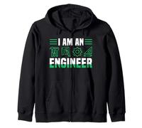 I Am An Engineer Engineering Humor Design Felpa con Cappuccio