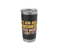 I Am An Engineer You Won't Get It Sarcasmo nerd |- Bicchiere termico in acciaio inox doppia parete