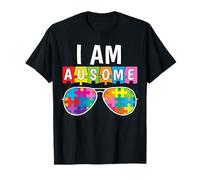 I Am Ausome Autistic Autism Awareness Puzzle Occhiali da sole per bambini Maglietta