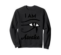 I Am Awake- Horus Simbolo di Protezione Egiziano Terzo Occhio Egitto Felpa