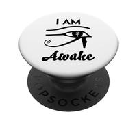 I Am Awake- Horus simbolo di protezione egiziano Terzo occhio Egitto PopSockets PopGrip Adesivo