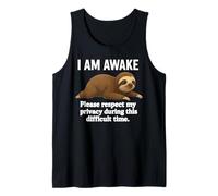 I Am Awake Please Respect Funny Sarcastic Tween And Teens Canotta