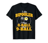 I Am Bipooler Gioco 8-Ball E 9-Ball - Biliardo Pool Maglietta