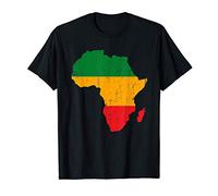 I Am Black History Africa Flag Colors Map African Continent Maglietta