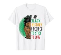 I Am Black History Afro Africano Nero Storia Mese Maglietta
