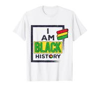 I Am Black History Black Lives Matter Melanin Poppin Pride Maglietta