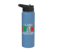 I Am Black History - Diritti Civili - Black Empowerment Stainless Steel Insulated Water Bottle