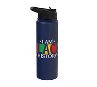 I Am Black History - Diritti Civili - Black Empowerment Stainless Steel Insulated Water Bottle