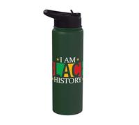 I Am Black History - Diritti Civili - Black Empowerment Stainless Steel Insulated Water Bottle