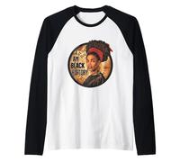 I Am Black History Month African Pride Black Fist American Maglia con Maniche Raglan