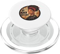 I Am Black History Month African Pride Black Fist American PopSockets PopGrip per MagSafe