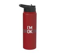 I am Broken sono pazzo Stainless Steel Insulated Water Bottle