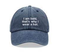 I Am Calvo Pelato, That's Why Wear A Berretto da Baseball Vintage Slavato Unisex