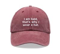 I Am Calvo Pelato, That's Why Wear A Berretto da Baseball Vintage Slavato Unisex