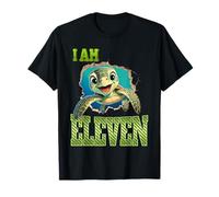 I Am Eleven Years Old Sea Turtle Lover Compleanno Maglietta