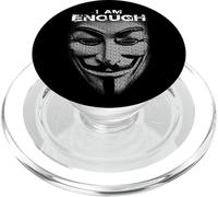 I Am Enough Hacker Mask Picture From Words Freedom PopSockets PopGrip per MagSafe