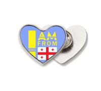 I Am From Art Deco Fashion Heart Metal Pin Spilla Clip Love