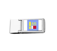 I Am from Bahrain Art Deco Fashion Slim Money Clip Acciaio Holder Pocket Wallet