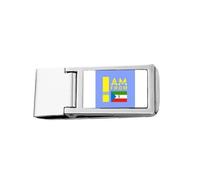 I Am from Equatorial Guinea Slim Money Clip Acciaio Holder Pocket Wallet