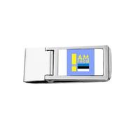 I Am from Estonia Art Deco Fashion Slim Money Clip Acciaio Holder Pocket Wallet
