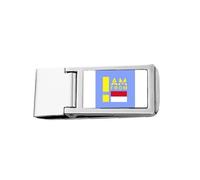I Am from Monaco Art Deco Fashion Slim Money Clip Acciaio Holder Pocket Wallet