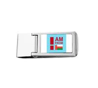 I Am from Oman Art Deco Fashion Slim Money Clip Acciaio Holder Pocket Wallet