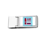 I Am from Russian Federation Slim Money Clip Acciaio Titolare Tasca Portafoglio