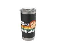 I Am Fruit And Nuts Over Retro Fruitcake per il Giorno del Ringraziamento Bicchiere termico in acciaio inox doppia parete