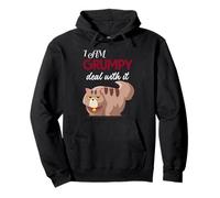 I Am Grumpy Funny Text Adult Hilarious Sarcastic Novelty Felpa con Cappuccio